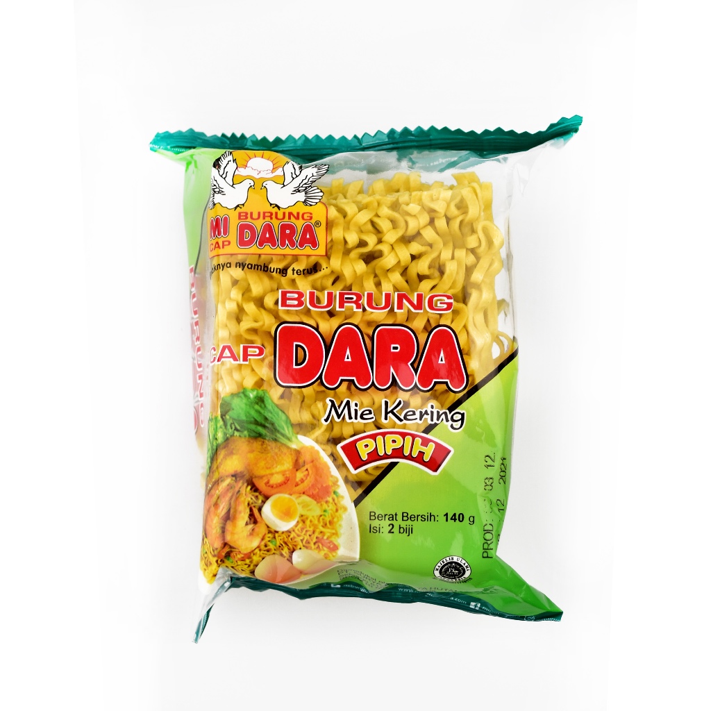

MIE BURUNG DARA PIPIH (HIJAU) 140 GRAM