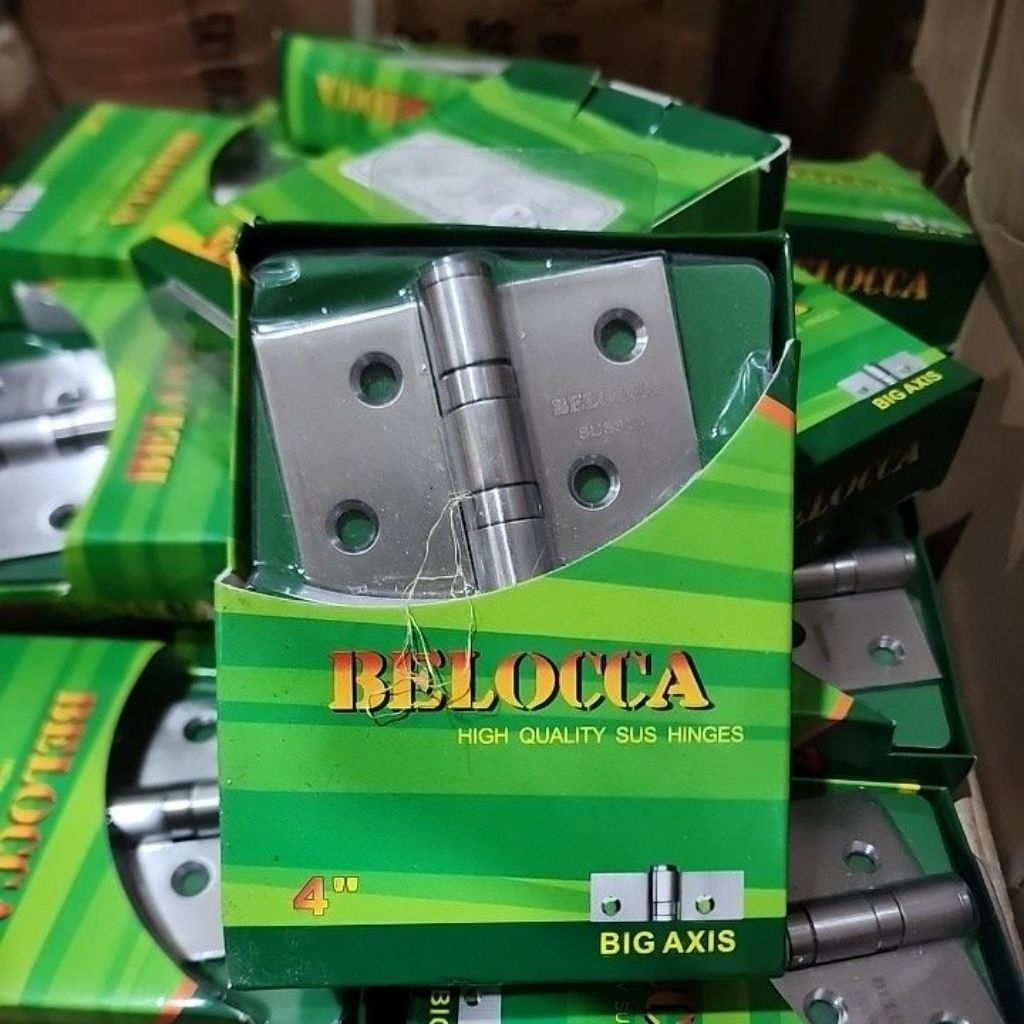 ENGSEL BELOCCA 4" STAINLESSS HITAM - HINGES 4 inchi SUS 304 - ENGSEL PINTU 4 inch