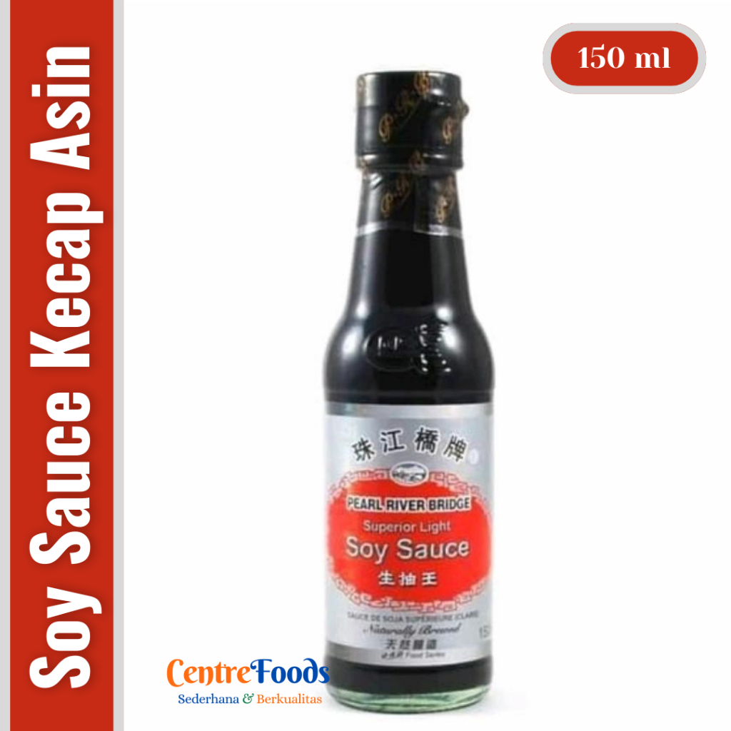 

Kecap Asin Superior Light Soy Sauce - Kecap Asin Pearl RIVER BRIDGE | 150 ml [ Harga Per BTL ]