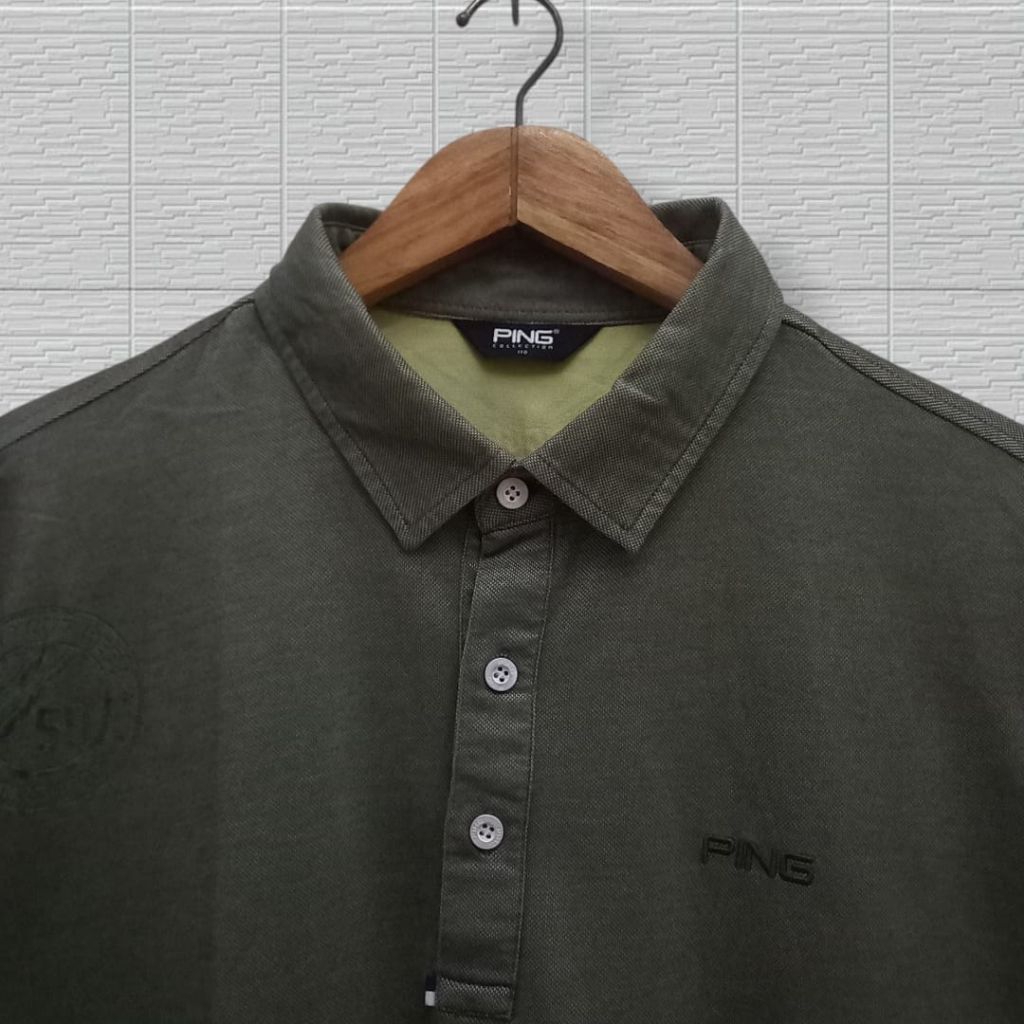 [AQ.15] PING GOLF kaos kerah olahraga pria, kaos golf pria