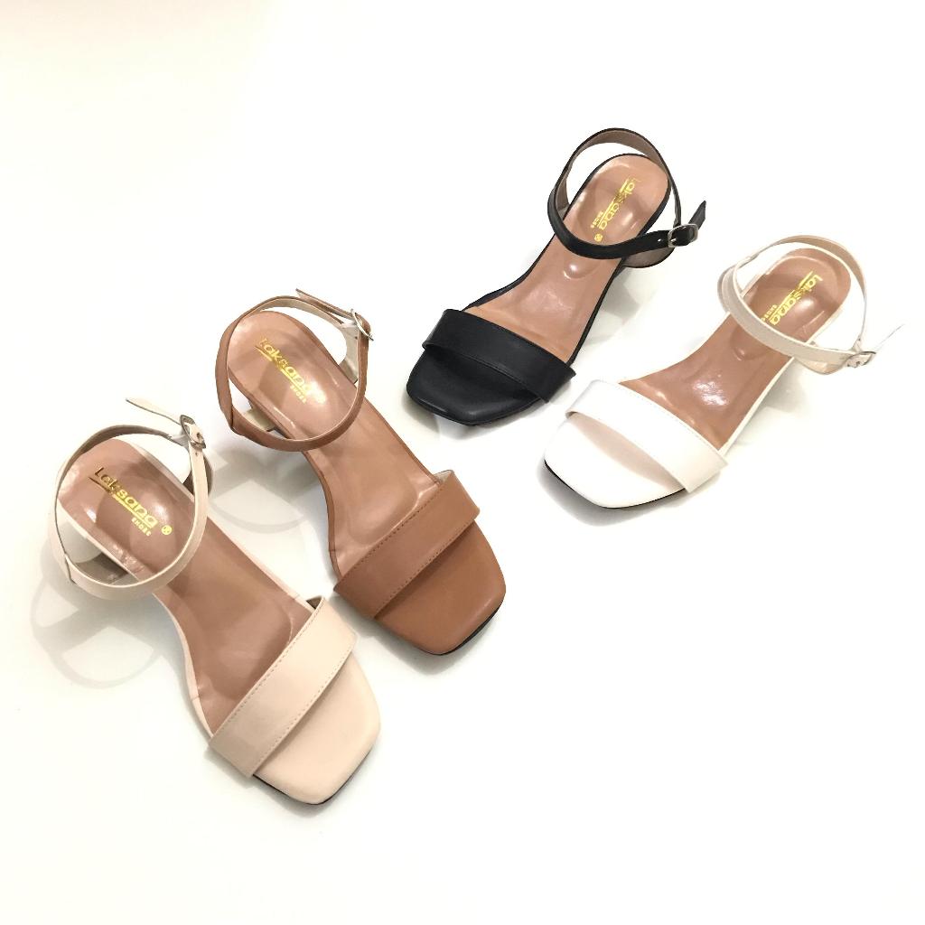 LAKSANA - Shula Sandal Heels Wanita Hak 5cm - Sandal Heels - Heels Wanita - Sandal Hak - Hak Tahu