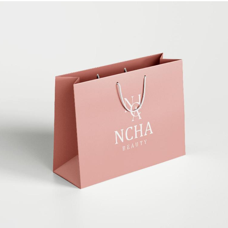 

NCHA Paperbag Pink Bodylotion Tas belanja Size Medium Shopping Kekinian