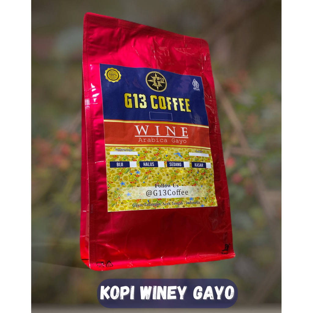 

KOPI GAYO ARABICA WINEY ACEH ARABIKA ROASTED BEAN BIJI / BUBUK
