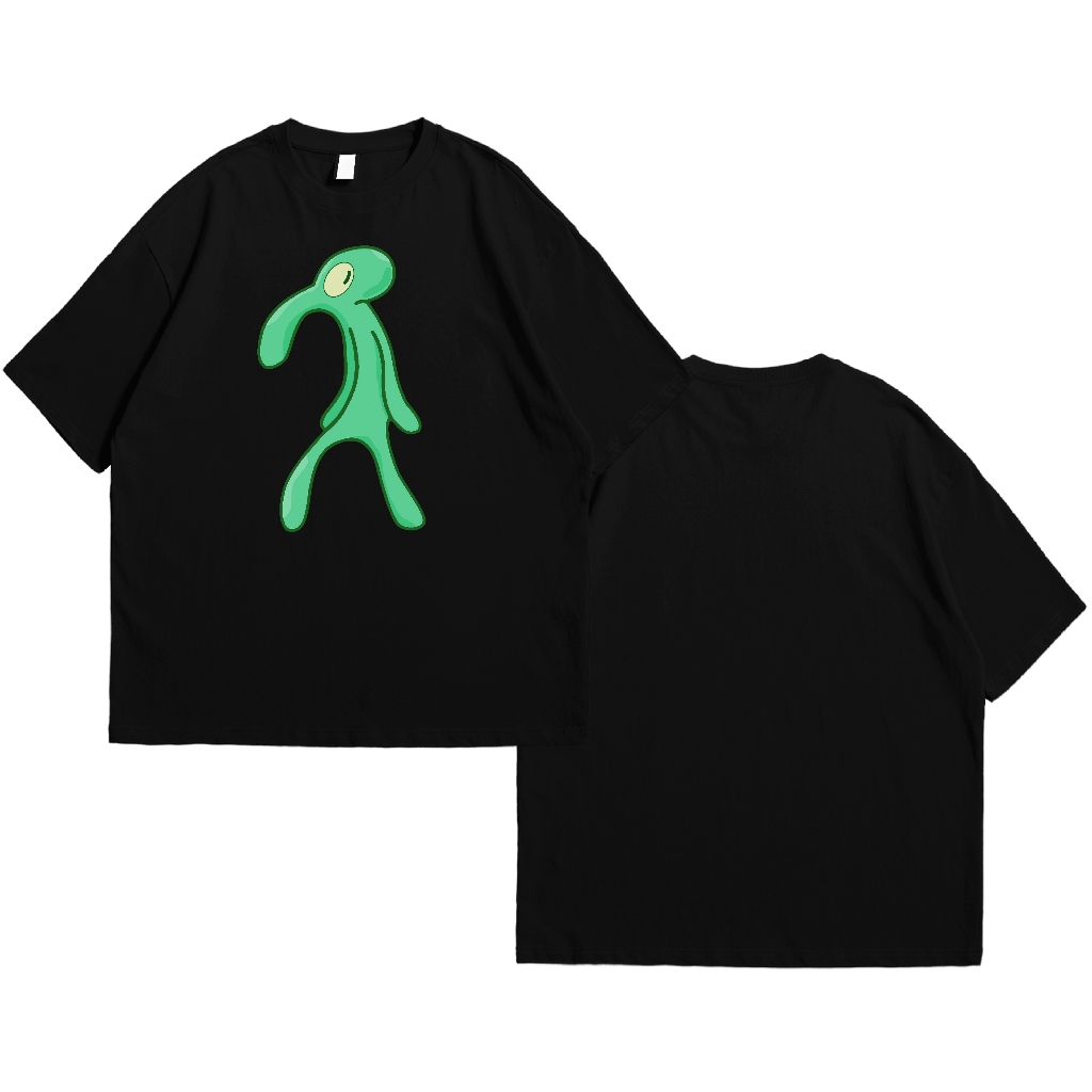 Squidward Tampan dan Berani - Tee Black - Noise Tees