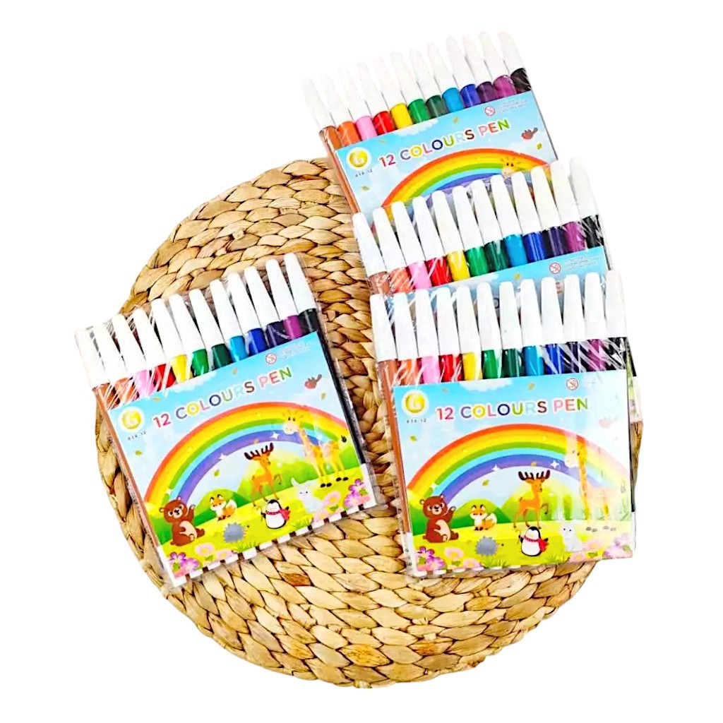 

Spidol Set 12 Warna Warni Color Pen isi 12pcs