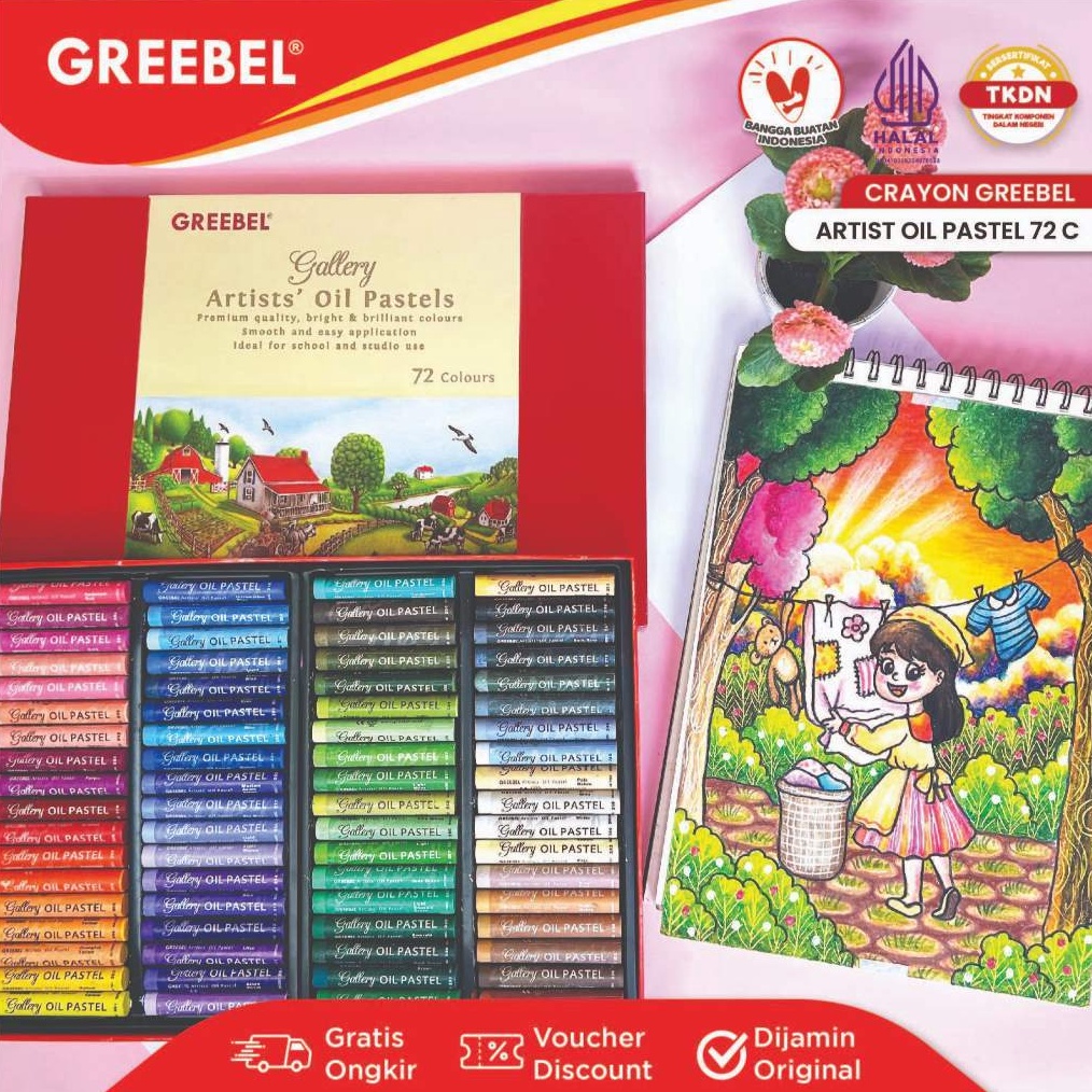 

KODE R99Q GREEBEL Crayon Artist Krayon Artist Oil Pastel 12 24 36 48 72 Warna