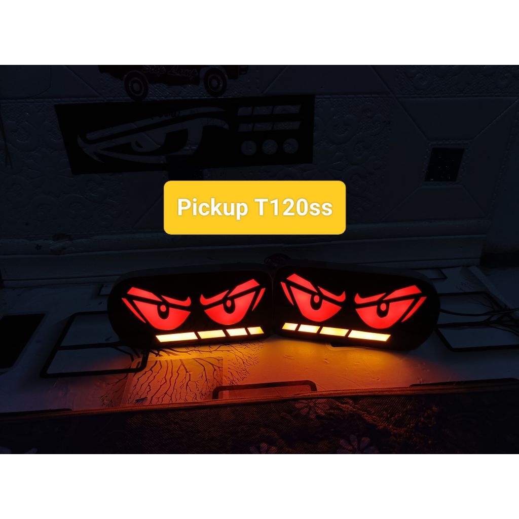 Terbaru Stop lamp mobil T120SS model mata versi 1/lampu rem variasi LED terbaru