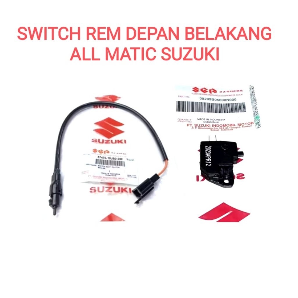 Paket Switch Rem Depan Belakang Spin Skywave Skydrive Hayate Nex Address Sepasang Kanan Kiri