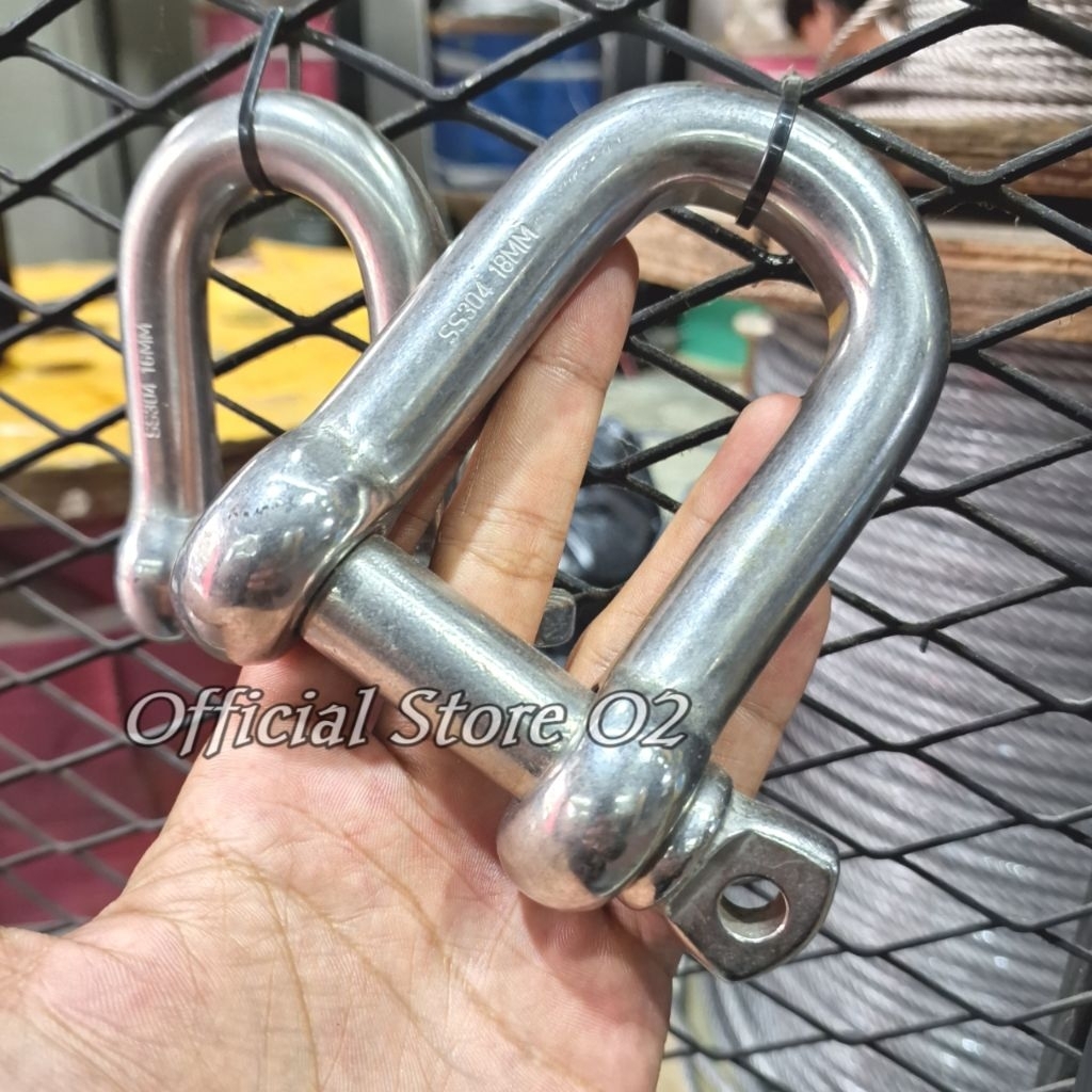 Segel D Shackle Stainless Steel 6 8 10 12 Mm Original Shackle D Stainles