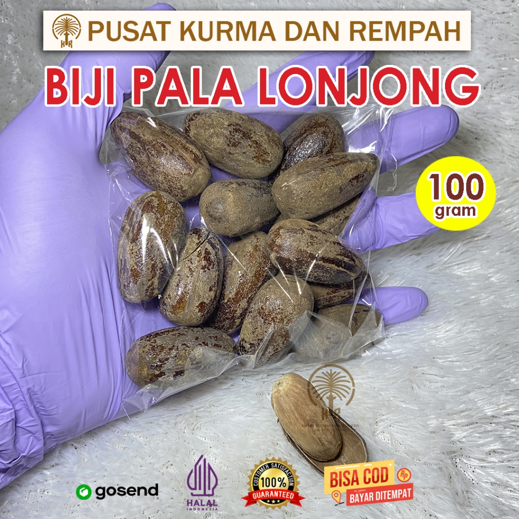 

BIJI PALA LONJONG 100gr - PALA PANJANG - NUTMEG - REMPAH PALA - PALA BIJI - PALA MALUKU