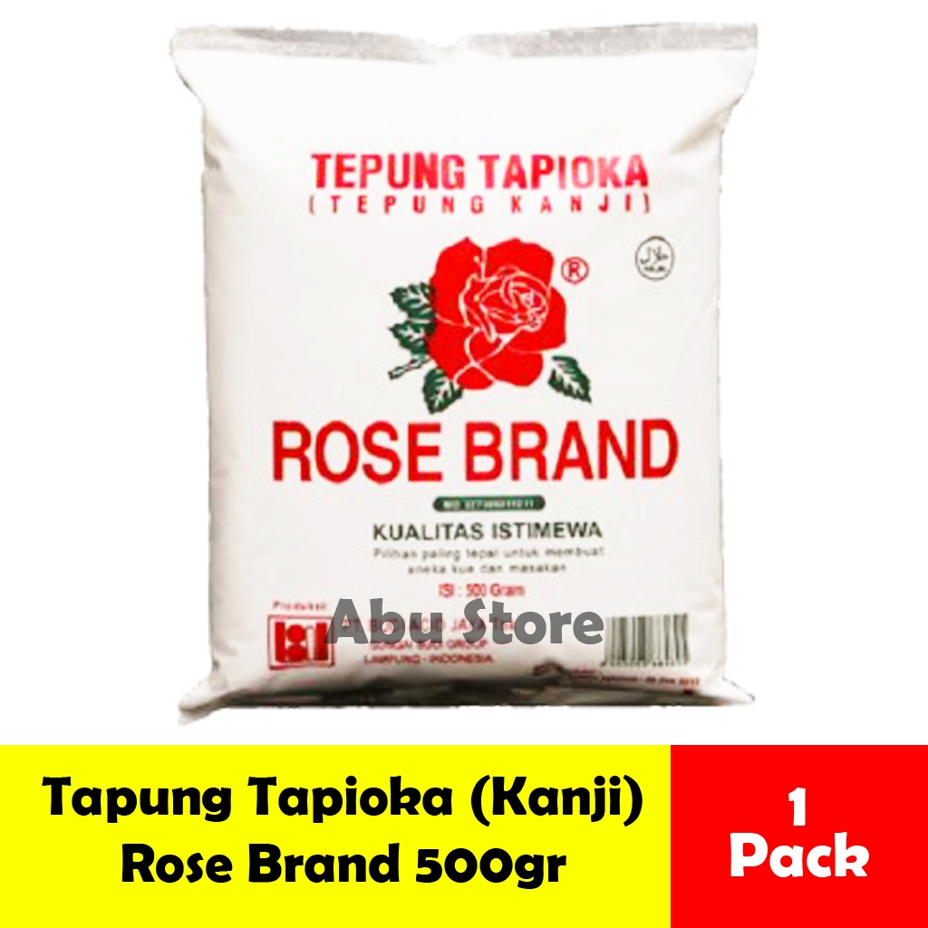 

Tepung Tapioka / Kanji Rose Brand kemasan Pack 500gr Kualitas Istimewa