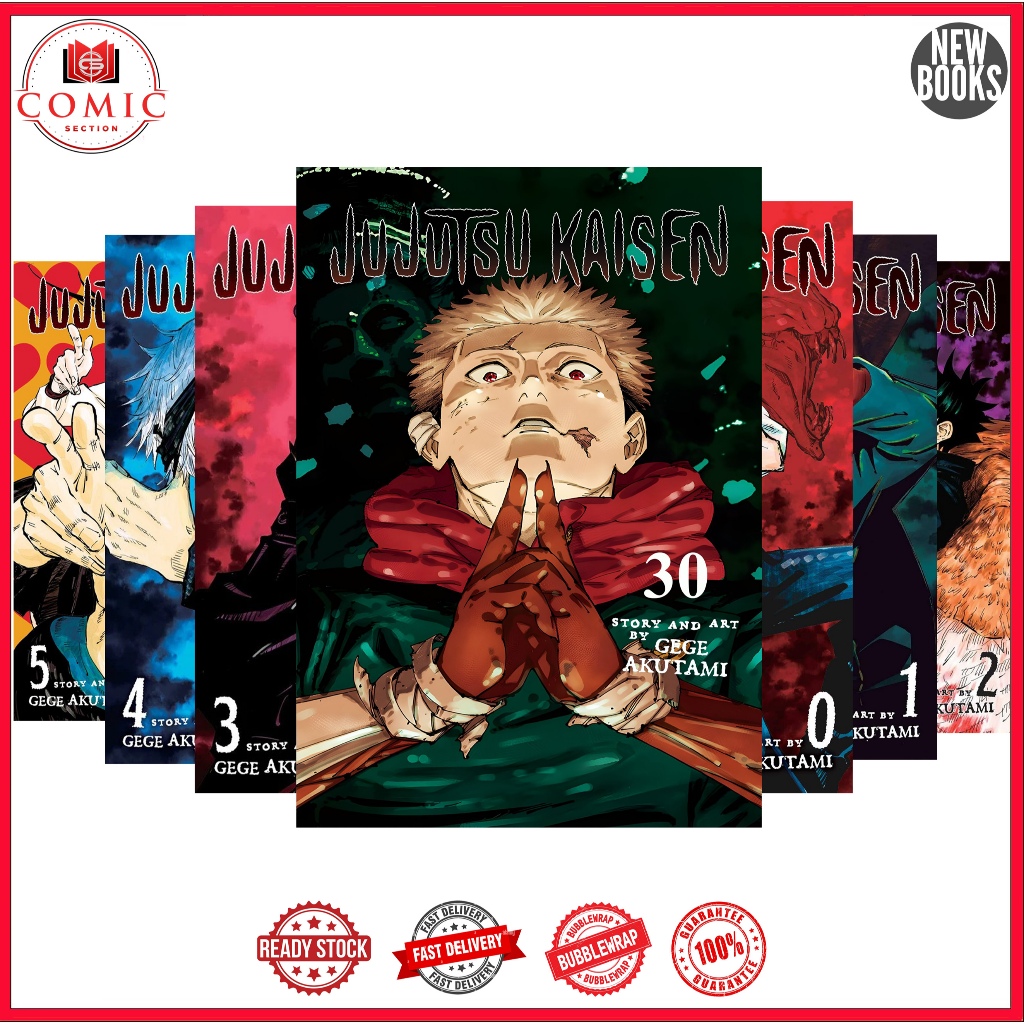 Manga Jujutsu Kaisen, Vol 0-30  (English)