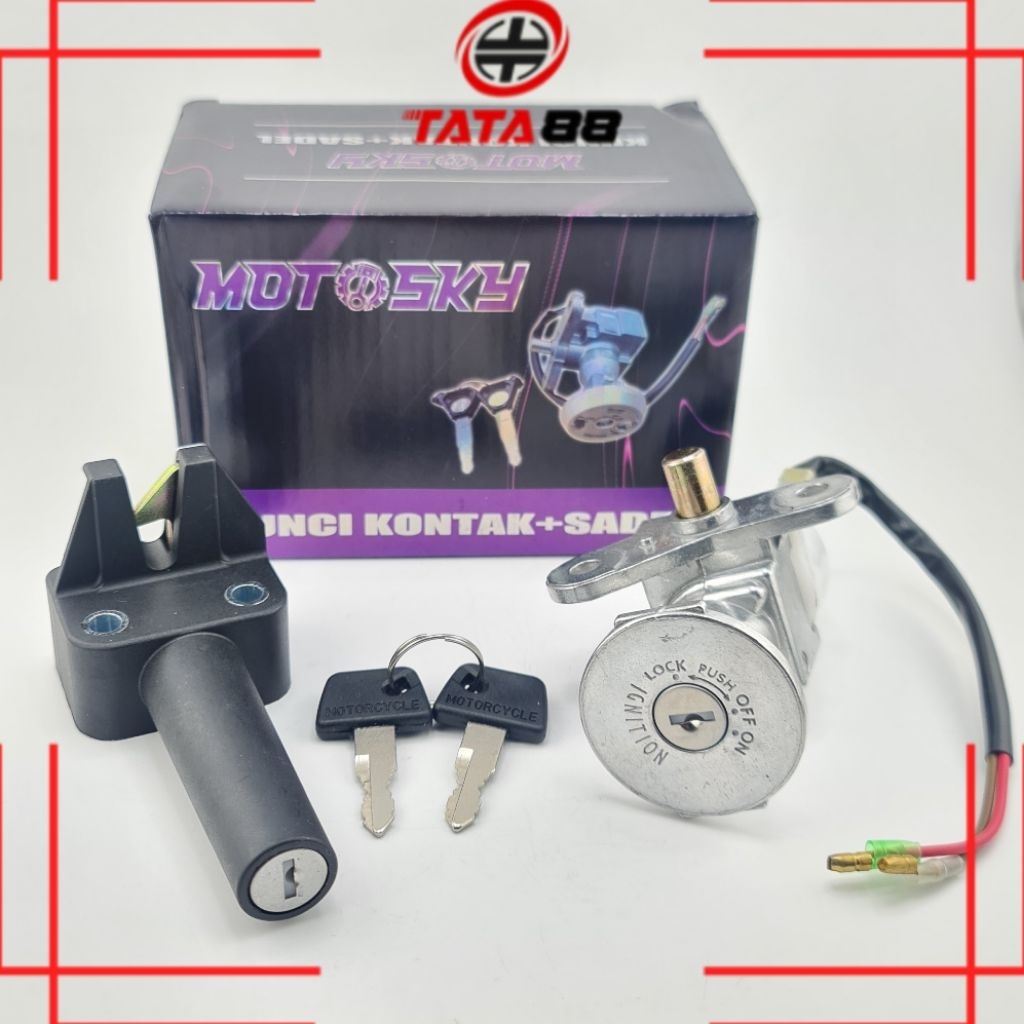 KUNCI KONTAK ASSY VEGA ZR MOTOSKY - KUNCI KONTAK + SADEL VEGA ZR VEGA RR