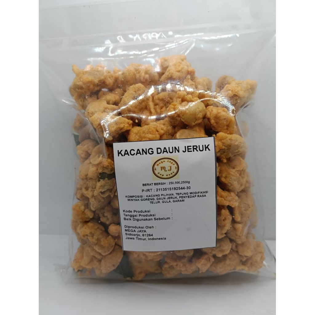 

kacang daun jeruk,kemasan 250 gram
