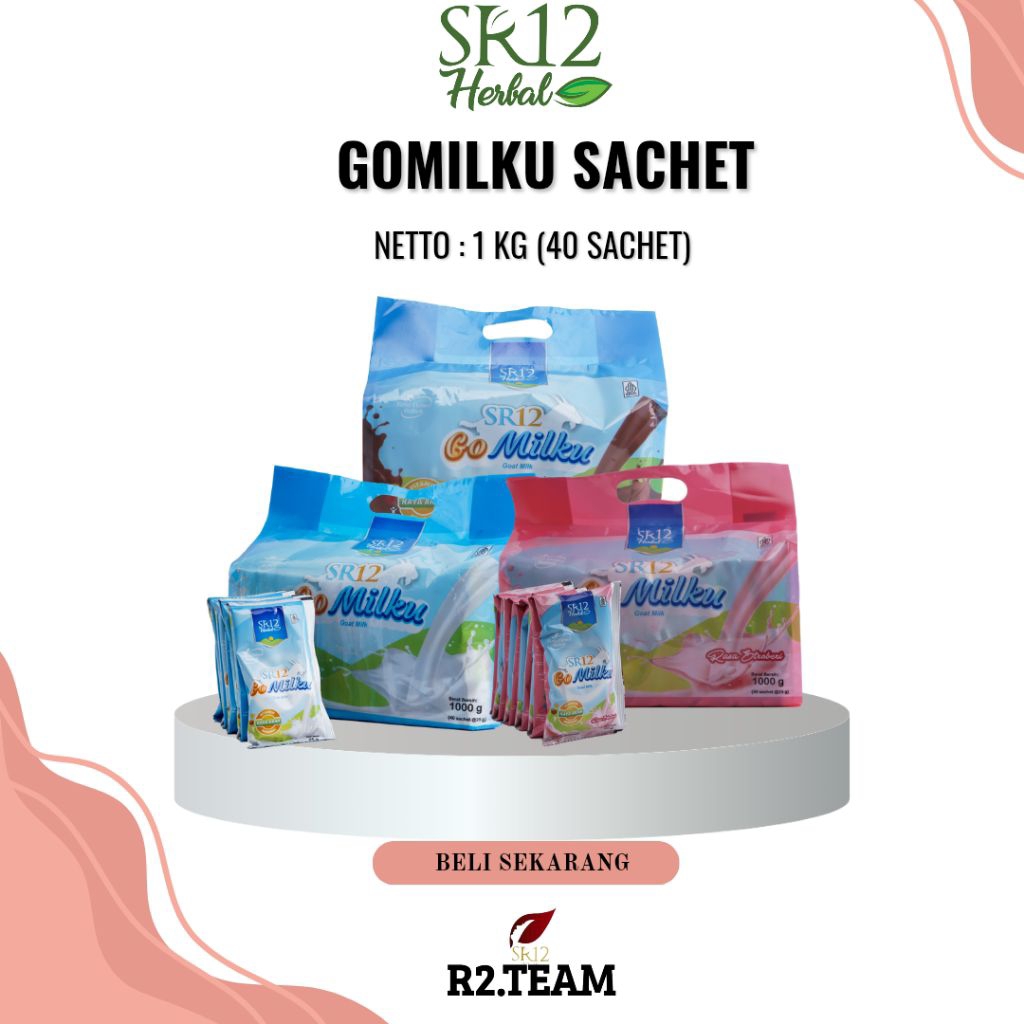 

Gomilku Sachet SR12 kemasan lebih praktis isi 40 sachet