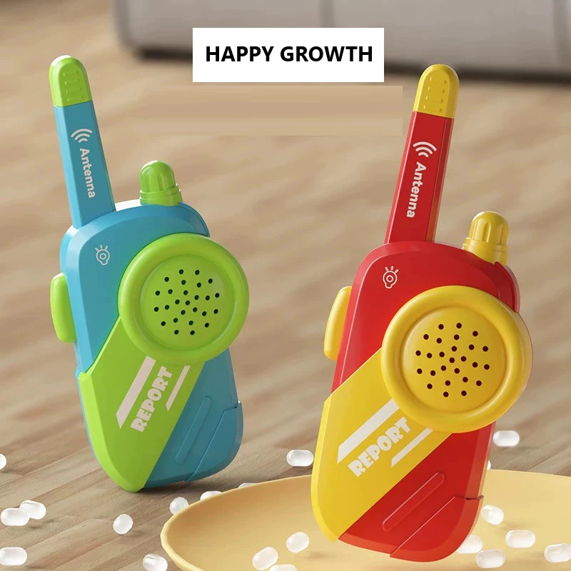 Mainan Anak 2PCS ANTENNA REPORT HAPPY GROWTH JM11587 Mainan HT Suara Walkie Talkie Anak