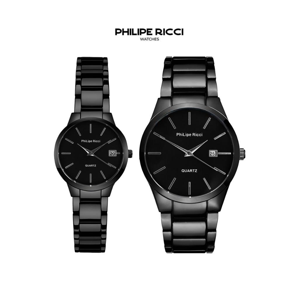 POLO_ PhiLipe Ricci Jam Tangan Couple Rantai Pria Wanita Simple Terbaru Original 100% 6088C Free