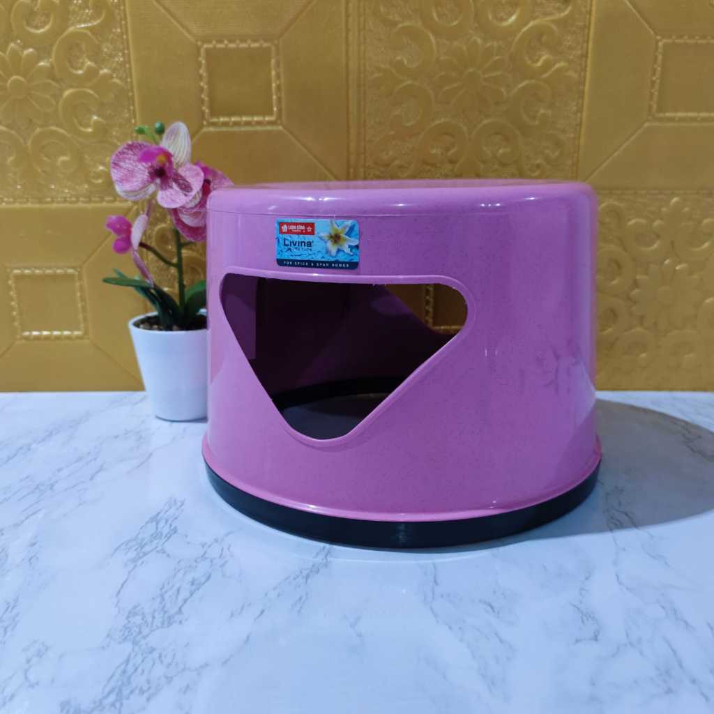 ORIGINAL  LION STAR Kursi Plastik G-13 / Jengkok / Bangku Jongkok / Bangku Bundar / Bangku Kuat / Ba