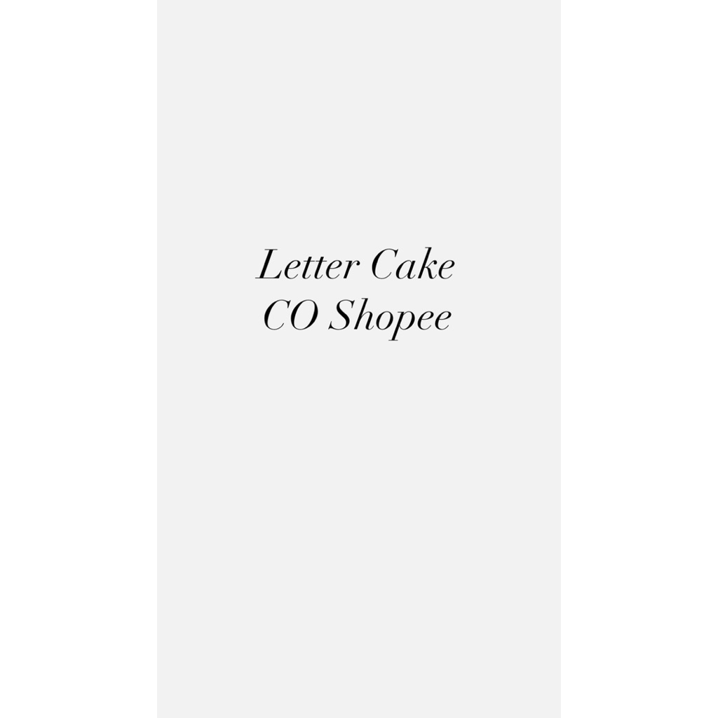 

Letter Cake an Febri