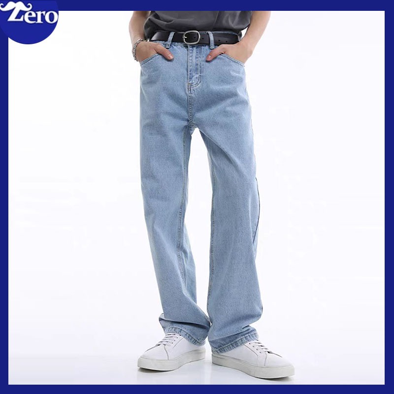 Celana panjang pria baggy loose pants pria celana jeans pria straight jumbo pants cowok jeans