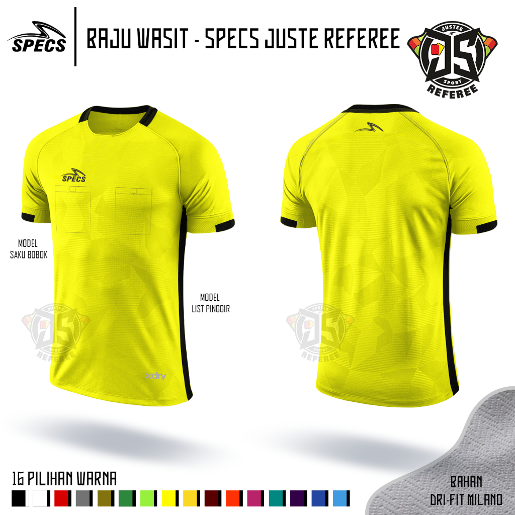 Baju Wasit SPECS JUSTEE REFEREE 2010 ( 16 WARNA )