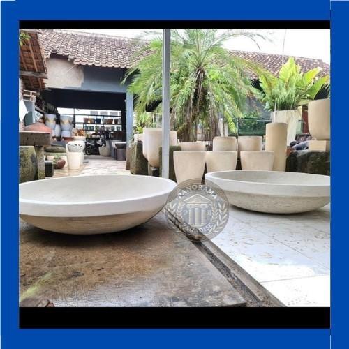 Pot Teratai Terrazzo Custom bahan batu teraso