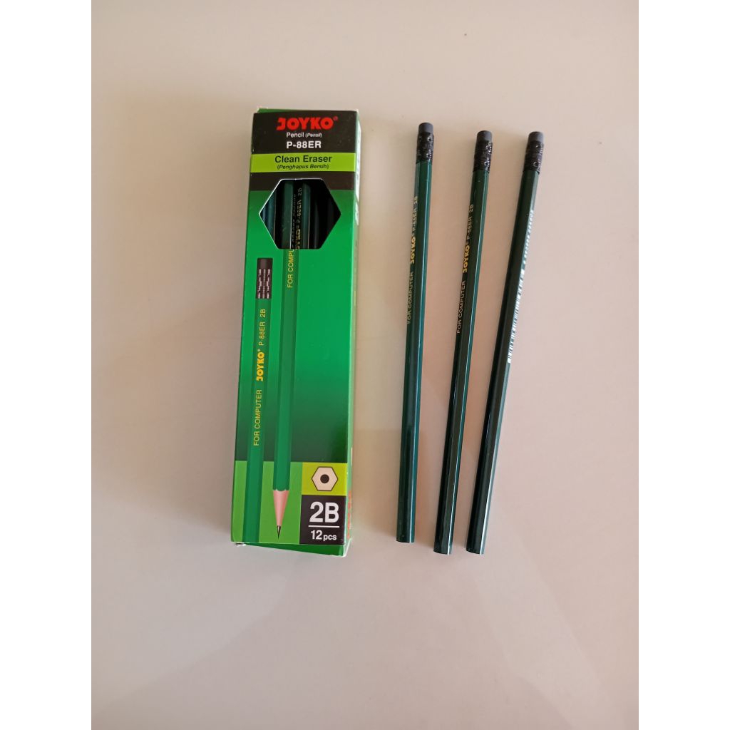 

Pensil Joyko P-88ER dengan Penghapus (3 pcs)