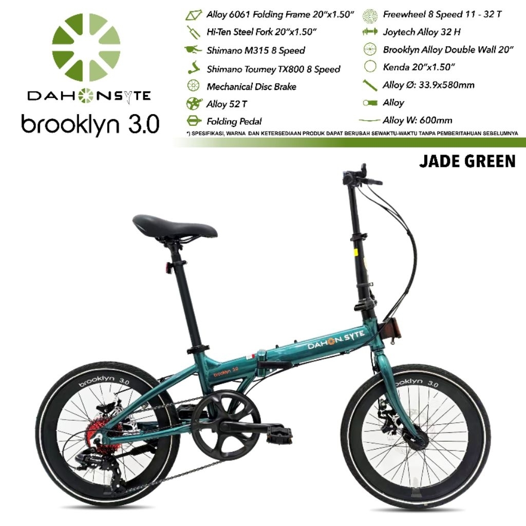 Sepeda lipat dahon syte brooklyn 3.0 NEW