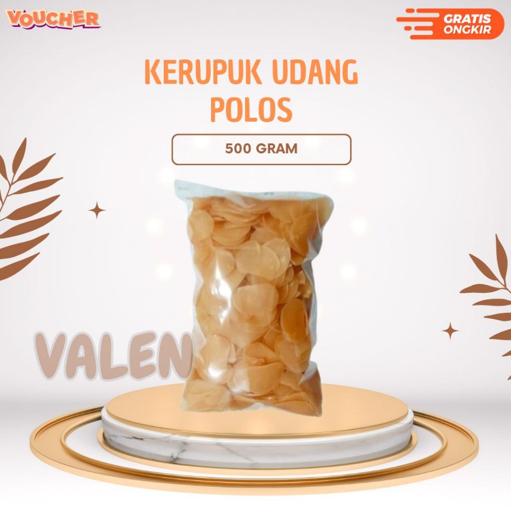 

Bahan Mentah Kerupuk Udang Polos 500 Gram Halal