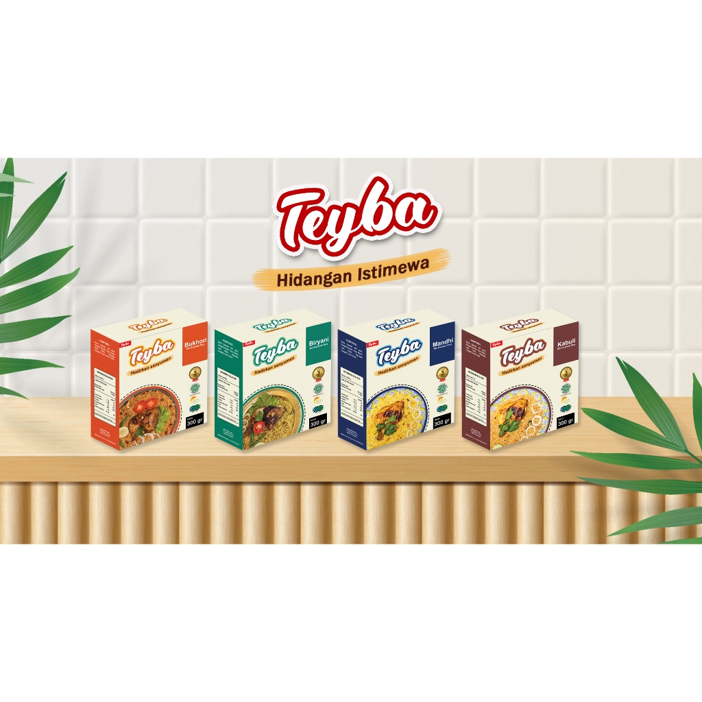 

Teyba Mix Basmati 300 Gram ( Beras Basmati + Bumbu Rempah )