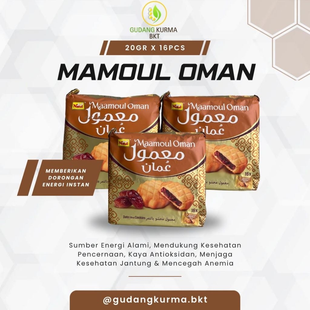

BISKUIT KURMA MAAMOUL ISI 16 pcs | Pusat oleh-oleh haji dan umroh