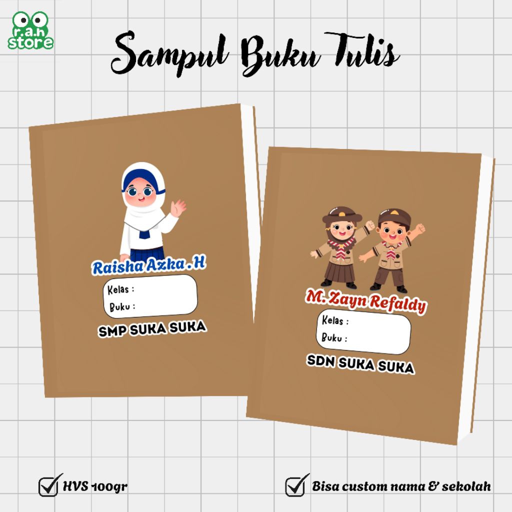 

FREE BONUS - SAMPUL BUKU TULIS SEKOLAH / SAMPUL CUSTOM / SAMPUL KARAKTER