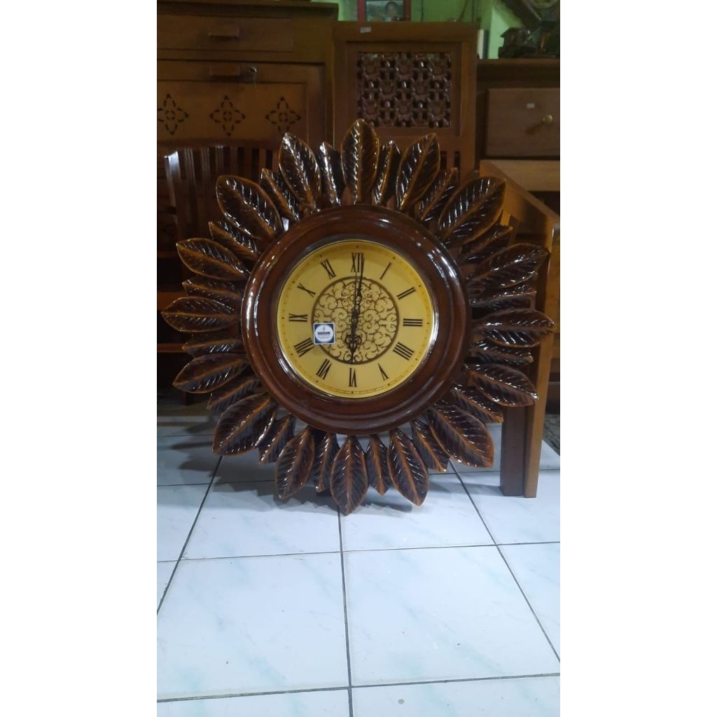 jam ukir jumbo-jam ukir kayu jati