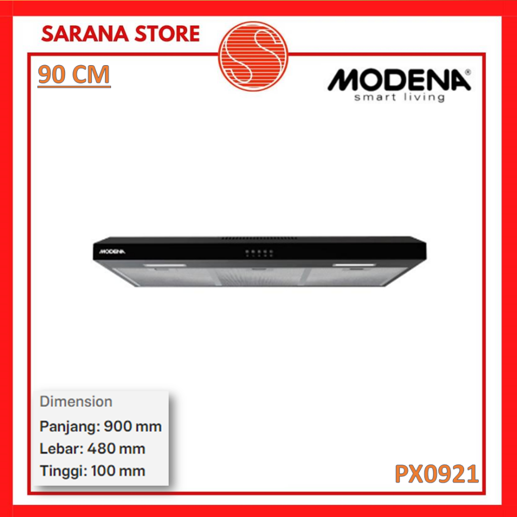 Modena Cooker Hood 90cm PX 0921 PX0921 Penghisap Asap