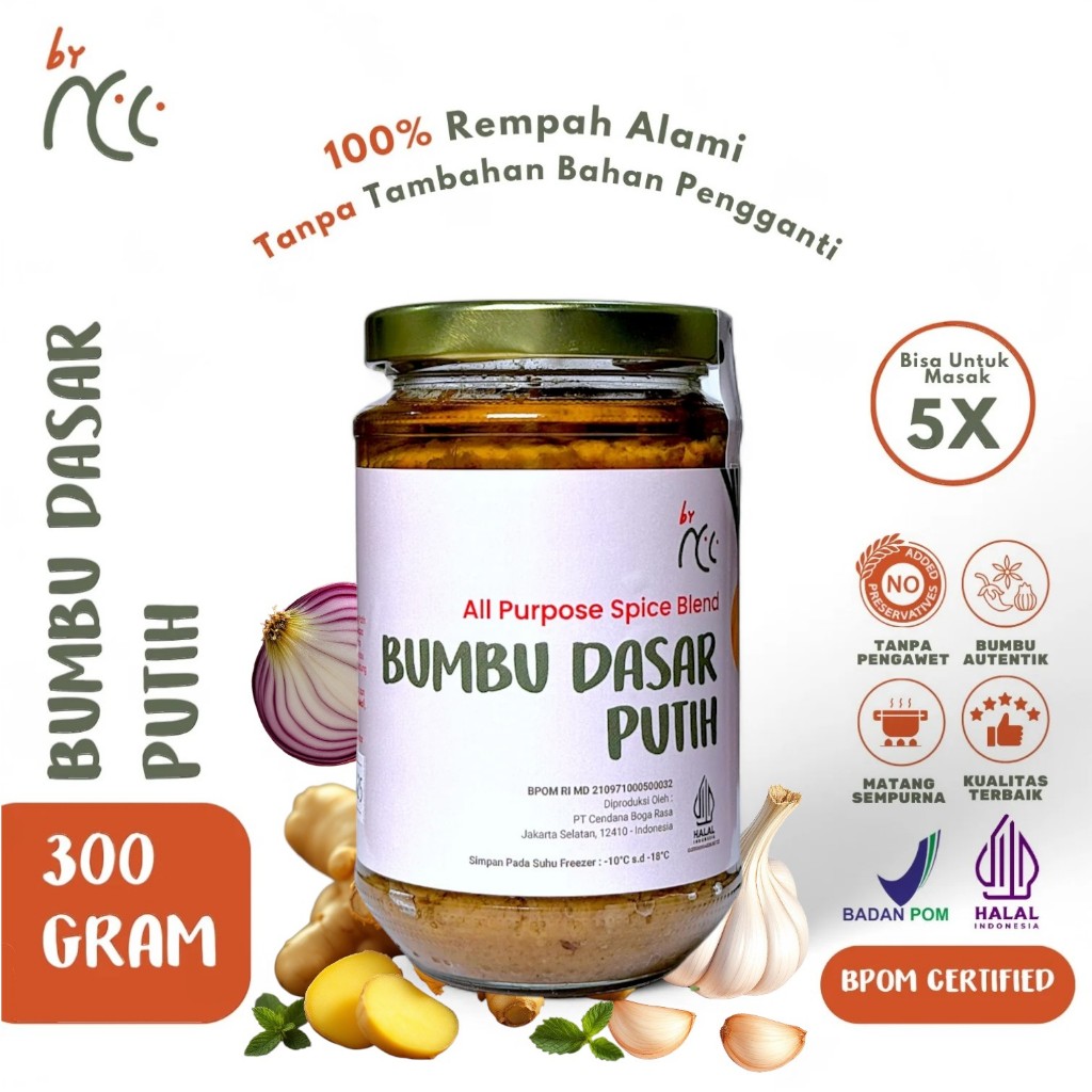 

By NCC Bumbu Dasar Putih / Merah / Kuning Jar 300gr Bumbu Segala Masakan