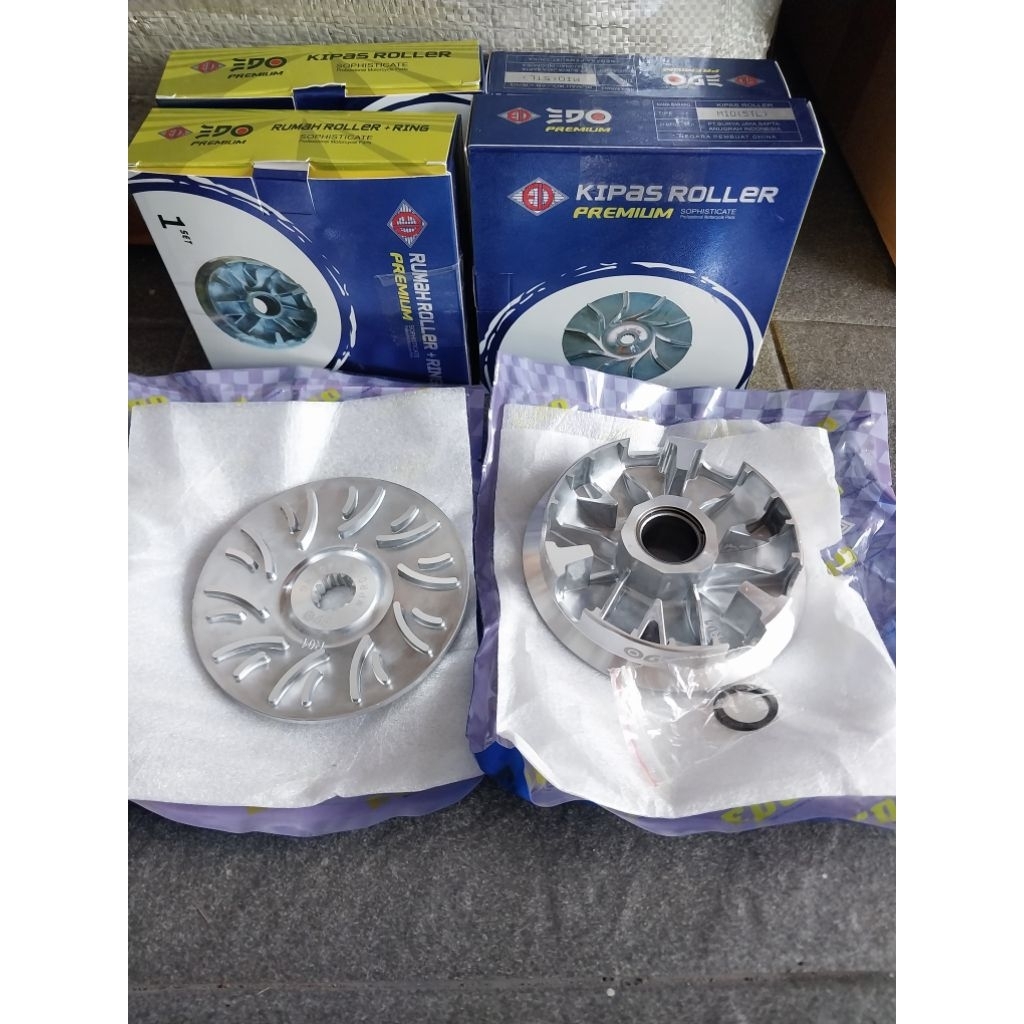 Rumah Roller Mio Karbu 5tl Rumah Roller Racing Mio Set Edo Racing Pulley Mio Racing Set Kipas Roller