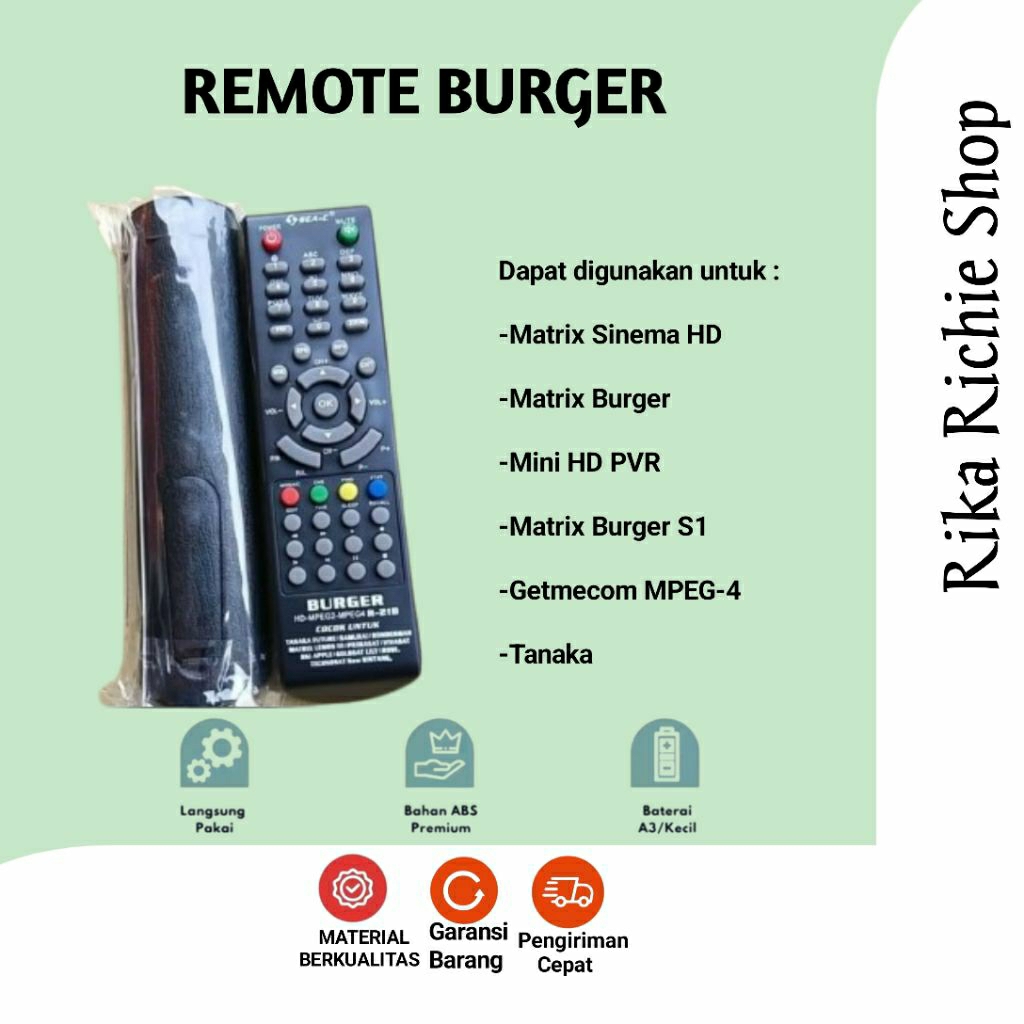 Remot / Remote Receiver Parabola Matrix Burger S1/S HD/Tanaka/Cinema