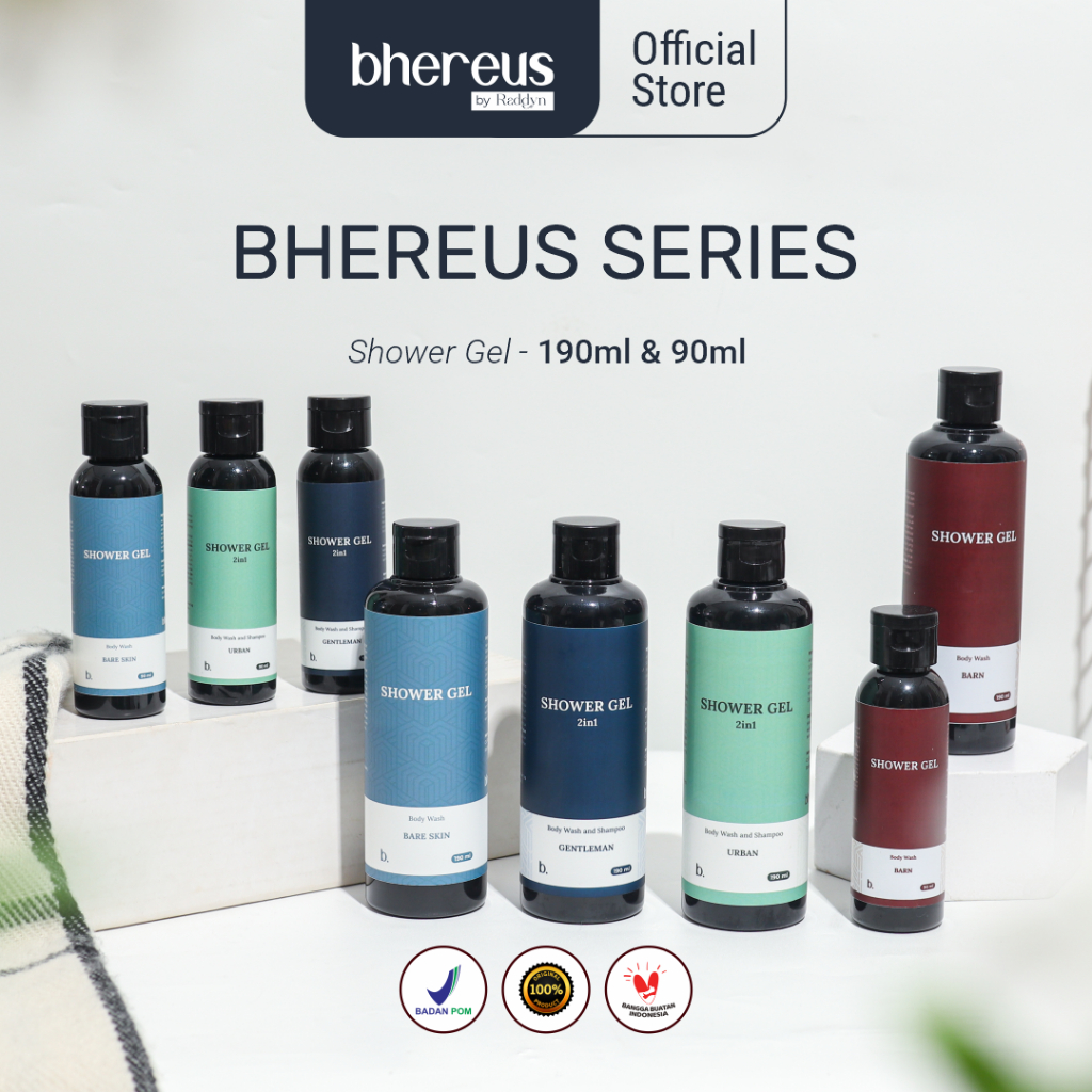 BHEREUS BY RADDYN - Bhereus Shower Gel - Sabun Mandi - Pria - Unisex