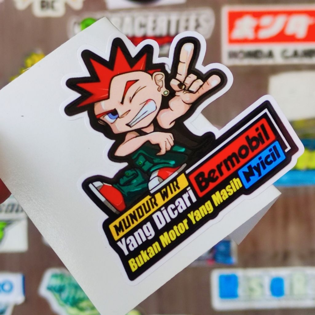 

stiker minggir wir yg dicari ber mobil GLOSSY