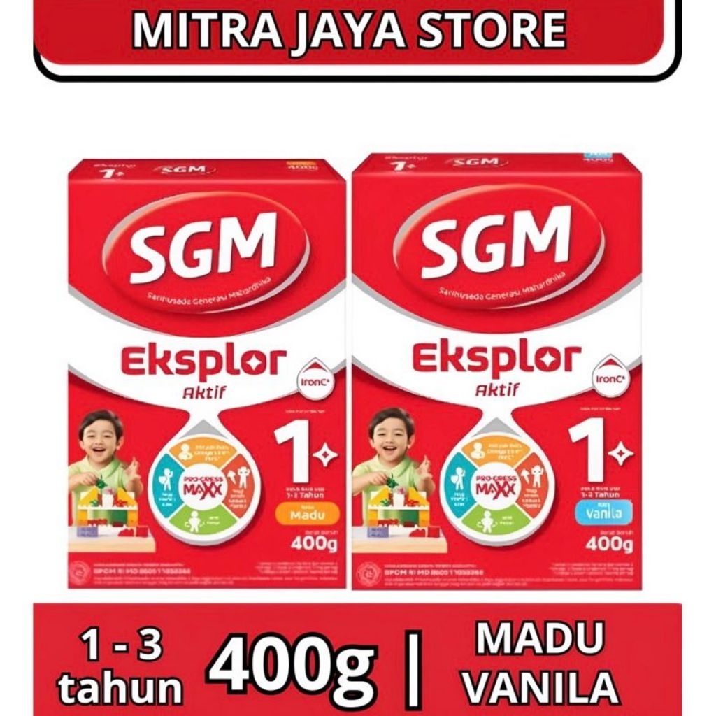 

SGM Eksplor 1+ dengan IronC Susu Pertumbuhan 400 gr