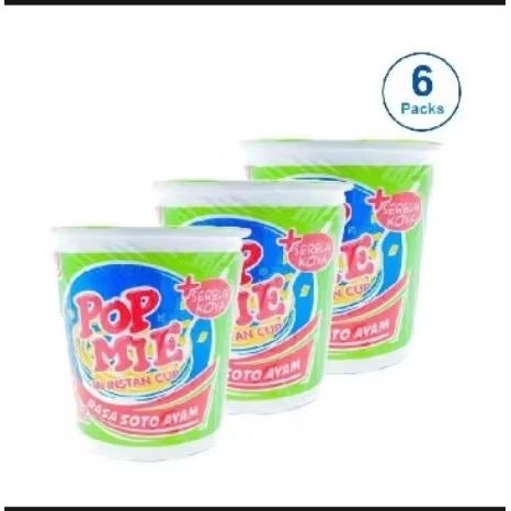 

POP MIE Instan Rasa Soto Ayam 75 gram x 6 Pcs