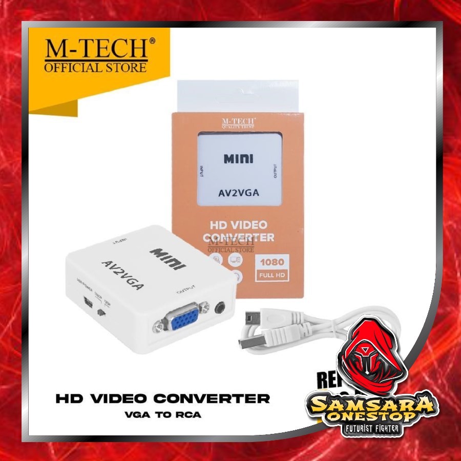 MTECH AV to VGA RCA to VGA with AUDIO converter box