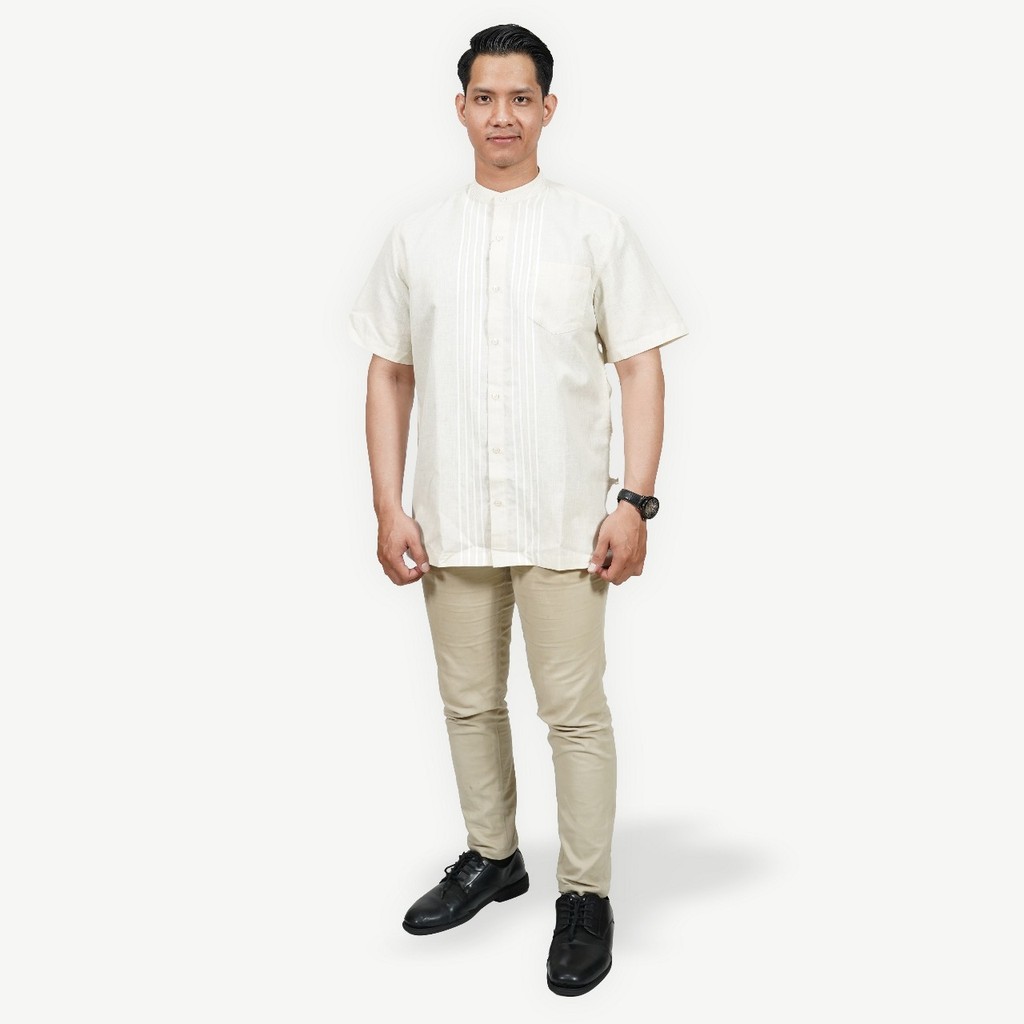 Baverre by Hassenda - Koko Pria Baju Muslim Lengan Pendek - Abbey A