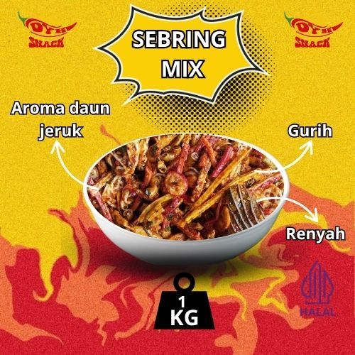

Seblak campur /sebring campur /krupuk jengkol/makroni/basreng/kripca/beton/pedo / Seblak Mix Campur yang Bikin Kamu Ketagihan! 1 kg seblak mix