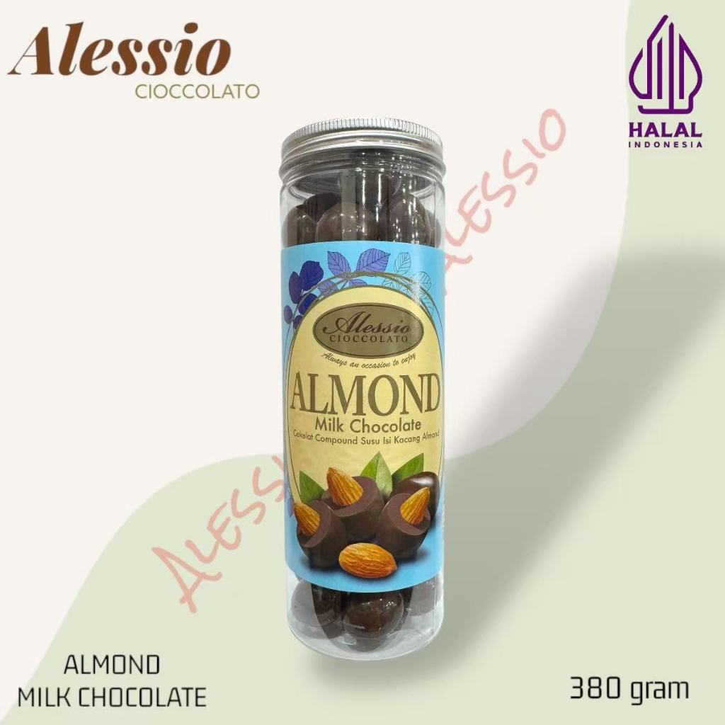 

Cokelat ALMOND Alessio Cioccolato Toples 380gram HALAL EXP 21-10-2026