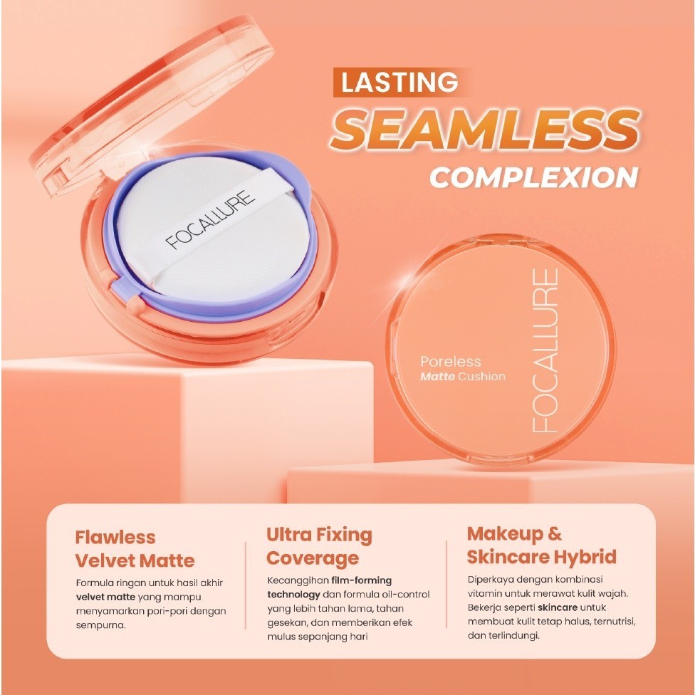 Focallure Poreless Velvet Matte Cushion
