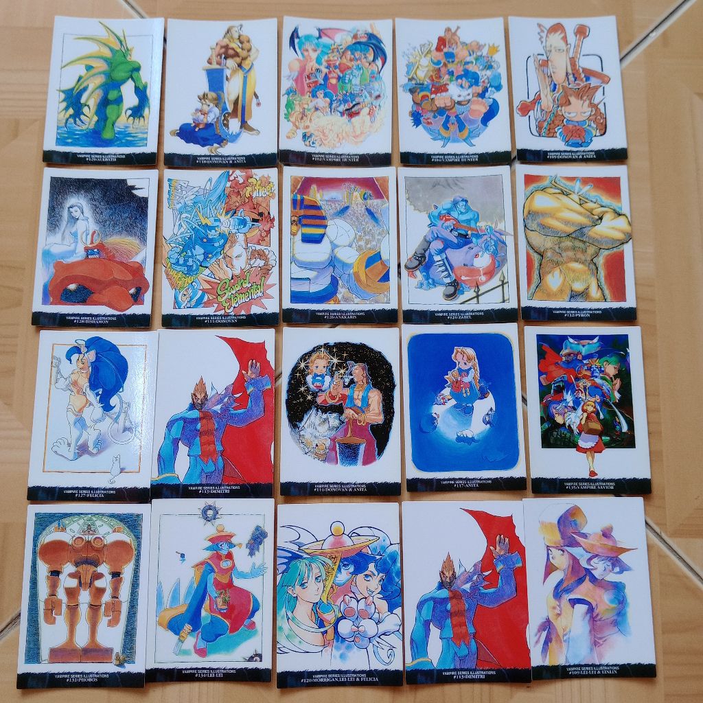 kartu capcom world 97/98 vintage 1997/98 bandai original japan carddass masters