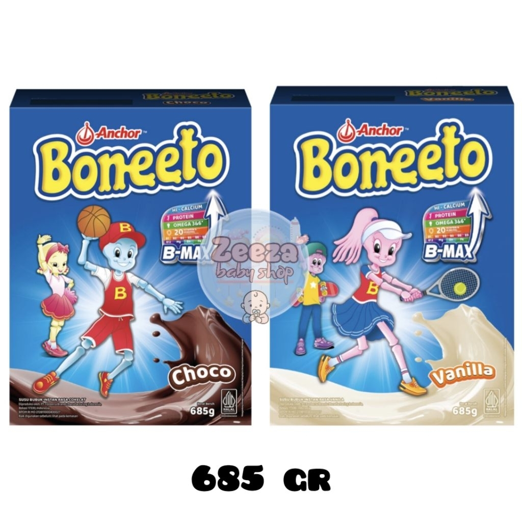 

Boneeto susu bubuk hi calcium creamy vanila yummy choco 685 gr