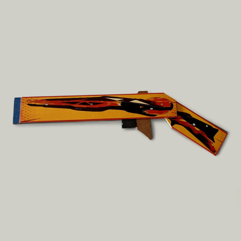 12 pcs mainan tembakan peluru karet model SG ukuran Besar (skin random) mainan free fire mainan mura