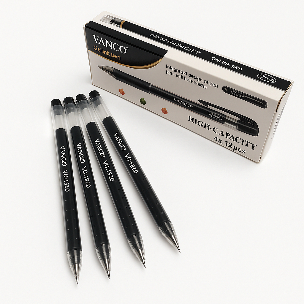 

Vanco Pulpen gel VC-1020 Tinta Hitam 0,5 mm
